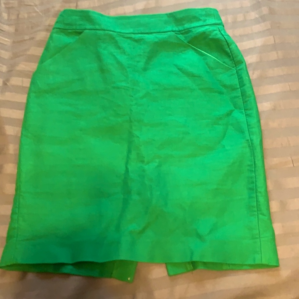 J. Crew green skirt